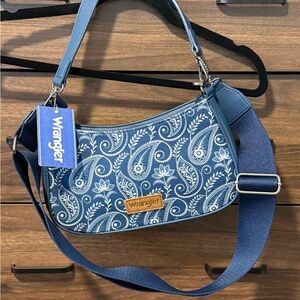 Wrangler Denim Blue Paisley Shoulder Bag
